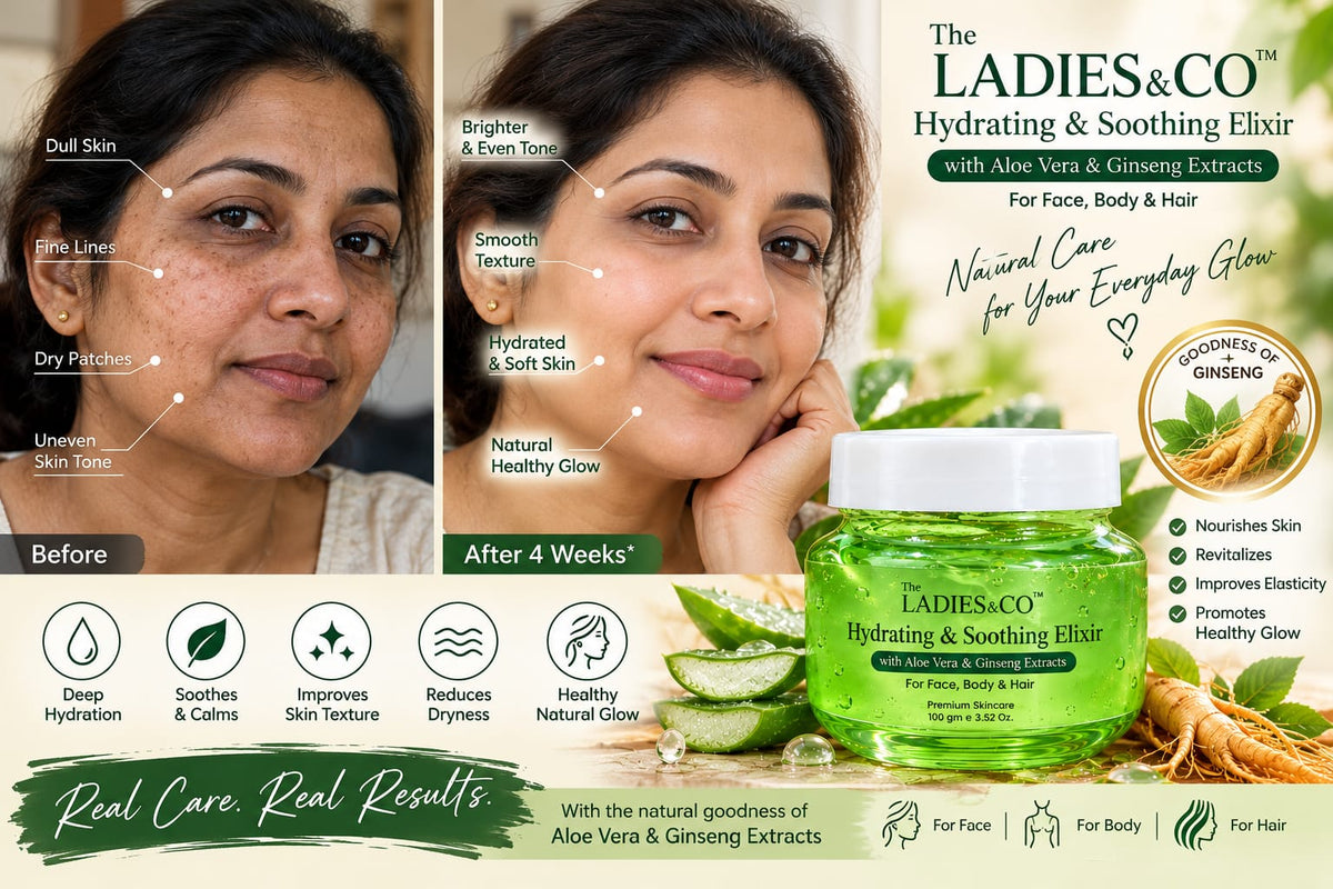 Hydrating & Soothing Elixir with Aloe Vera & Ginseng Extracts – 100 g